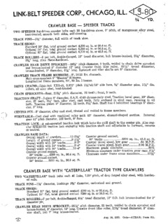 Link-Belt LS-80 Specifications