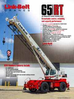 Link-Belt 65RT Specifications