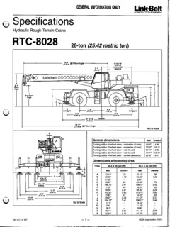 Link-Belt RTC-8028 Specifications