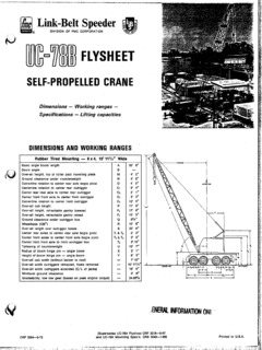 Link-Belt UC-78B Specifications