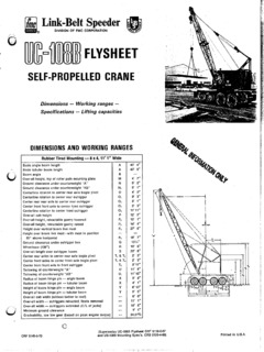 Link-Belt UC-108B Specifications
