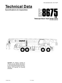 Link-Belt HTT-8675 LB Specifications