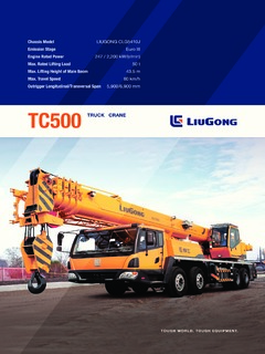 LiuGong TC500 Specifications