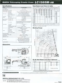 Maeda LC1385M-8B Specifications