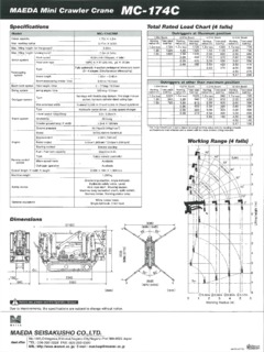 Maeda MC174C Specifications