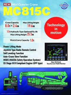 Maeda MC815C Specifications