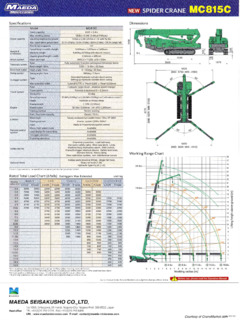 Maeda MC815C Specifications
