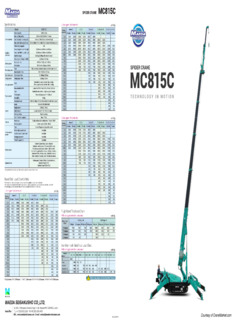 Maeda MC815C Specifications