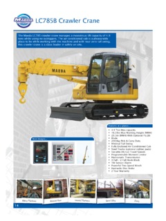 Maeda LC785B Specifications