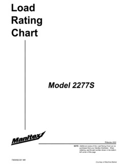 Manitex 2277S Specifications