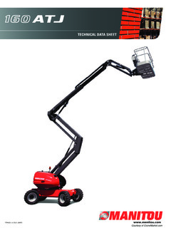 Manitou 160 ATJ Specifications