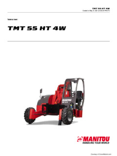 Manitou TMT 55 HT 4W Specifications