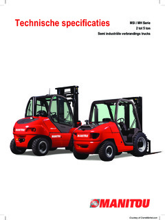 Manitou MSI 35 3B-FT4 Specifications