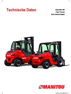 Manitou MSI 35 3B-FT4 Specifications