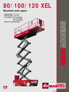 Manitou 100 XEL Specifications