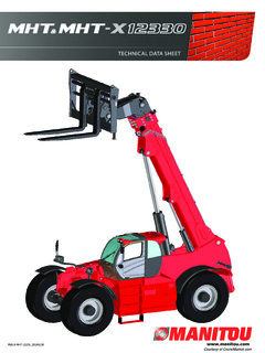 Manitou MHT 12330 Specifications