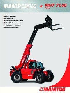 Manitou MHT 7140 TURBO Specifications