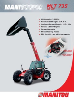 Manitou MLT 735 120 LSU Specifications
