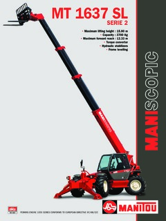 Manitou ML 1637 SL SERIE 2 Specifications