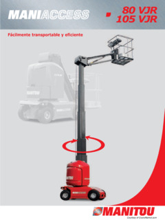 Manitou 100 VJR Specifications