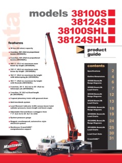 Manitowoc 38100SHL Specifications