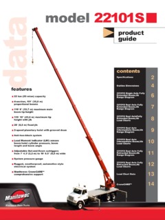 Manitowoc 22101S Specifications