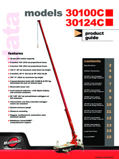 Manitowoc 30124C Specifications