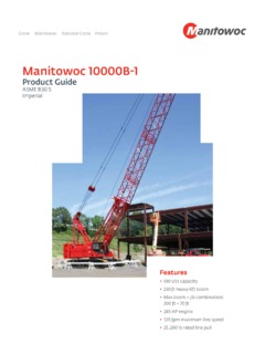 Manitowoc 10000B-1 Specifications