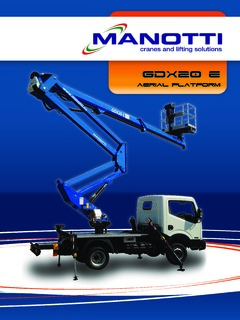 Manotti GDX 20 E Specifications