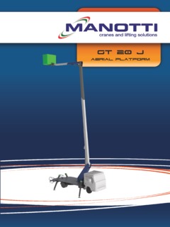 Manotti GT 20 J Specifications