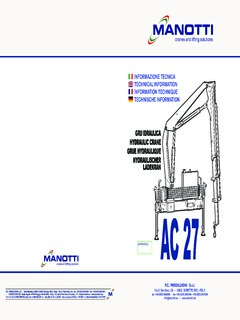Manotti AC 27 Specifications