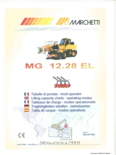 Marchetti MG 12.28 EL Specifications