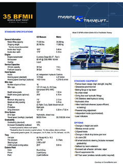 Marine Travelift 35 BFMII Specifications