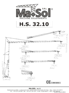 Masol H.S. 32.10 Specifications