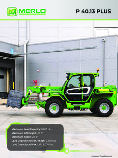 Merlo P 40.13 PLUS Specifications