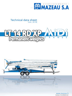 MiDi Cranes LT14 RD XP Specifications