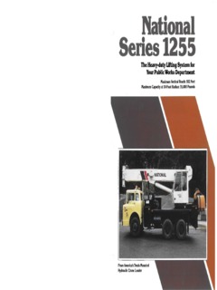 National Crane 1255 Specifications