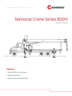 National Crane 800H Specifications