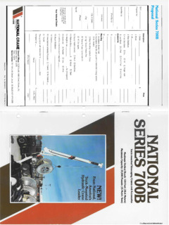 National Crane 739B Specifications