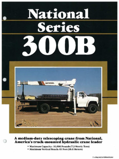 National Crane 328B Specifications
