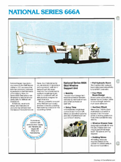 National Crane 666A Specifications