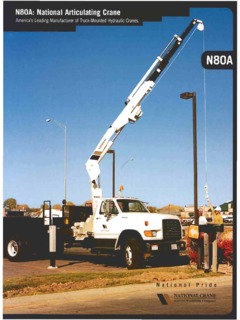 National Crane N-80A/26-38 Specifications