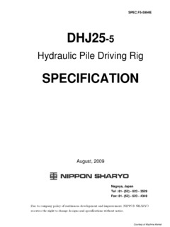 Nippon Sharyo (Nissha) DHJ25-5 Specifications
