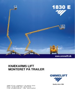 Omme Lift 1830 EXB Specifications