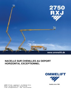 Omme Lift 2750 RXBJ Specifications