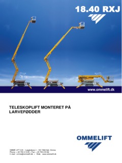 Omme Lift 18.40 RXBPJ Specifications