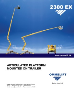 Omme Lift 2300EXB Specifications