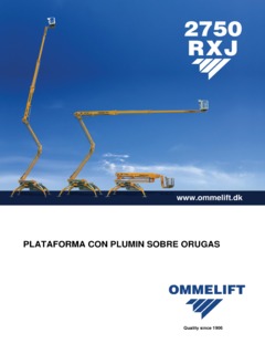 Omme Lift 2750 RXBJ Specifications