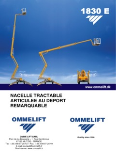 Omme Lift 1830 EXB Specifications