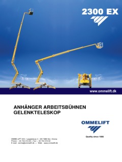 Omme Lift 2300EXB Specifications